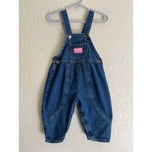 Vintage Osh Kosh Denim Bubble Overall’s Kids Size 24 Months